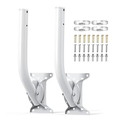 Ulna 19.68" Universal Antenna Mount - 2 Packs Wireless Bridge Bracket Reversible J Pole Mount, Heavy Duty Roof Mount for Outdoor Antenna WiFi Extender/Weather Station/Access Point/Satellite Dishes