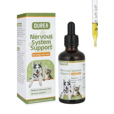 Seizure and Epilepsy Supplement, Nervous System Supplements for Dogs and Cats, Natural Herbal Help Relieve Anxiety, Involuntary Muscle Activity,Twitching and Drooling, Repetitive Strange Movements
