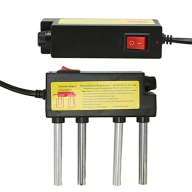 LICAEVEY Water Electrolyzer, Quick Quality Electrolysis Tester with Leakage Proof Fuse and Iron Bar Electrolyte Machine for Household Testing (US Plug)