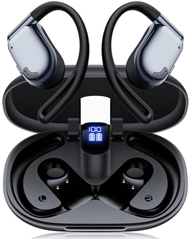 Translation Earbuds Real Time 164 Languages AI Translator Ear buds 90H Playtime Bluetooth Translating Earbuds with LED Display Open-Ear Audífonos Inalámbricos for Travel Business Learning Black