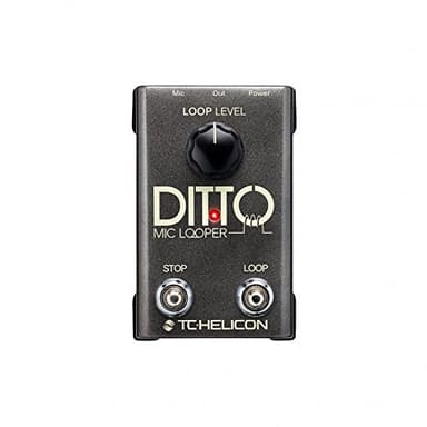TC Helicon DITTO MIC LOOPER Easy to Use Two-Button Looper Pedal for Vocals and Acoustic Instruments