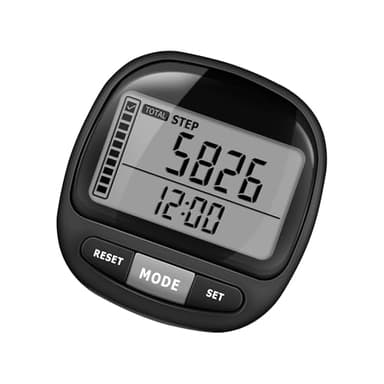 DonDofla 3D Pedometer Step Counter for Walking and Miles, Simple Step Tracker with Large Digital Display and Clip Lanyard, Steps Track Accurately Steps Monitor Watch for Women Men Adults Seniors Dog