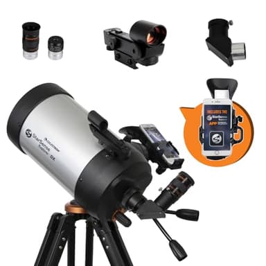 Celestron StarSense Explorer DX 5-inch App-Enabled Telescope – 130mm Schmidt-Cassegrain with Smartphone Dock & StarSense App – iPhone & Android Compatible – Easy-to-Use for Beginners