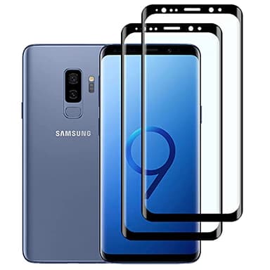 KELOLIN [2 Pack Full Coverage Tempered Glass Screen Protector for Samsung Galaxy S9, Easy to Install [3D Curved] [HD Anti-Scratch ] [No-Bubble ] Screen Protector Compatible Samsung Galaxy S9