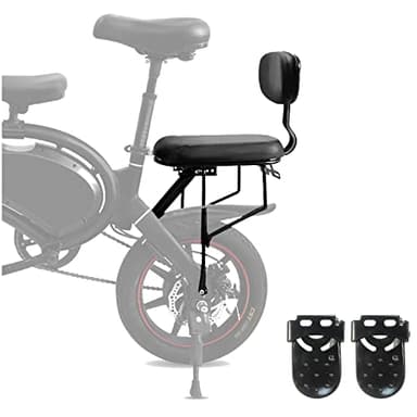 NELOMO Rear Seat Cushion Footrest Set Children Saddle Seat Foot Pedals Set Child Back Seats Compatible with F Wheel DYU Electric Bike