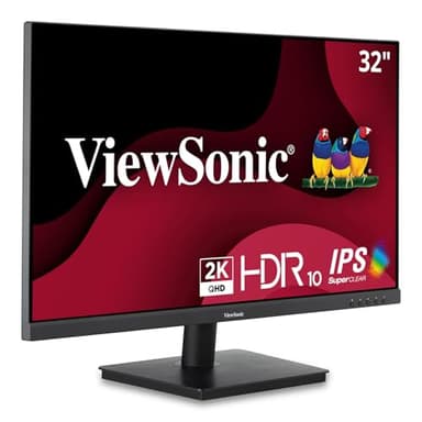 ViewSonic VS3225-2K 32 Inch QHD 1440p IPS Monitor with HDMI, DisplayPort, and Variable Refresh Rate for Home and Office