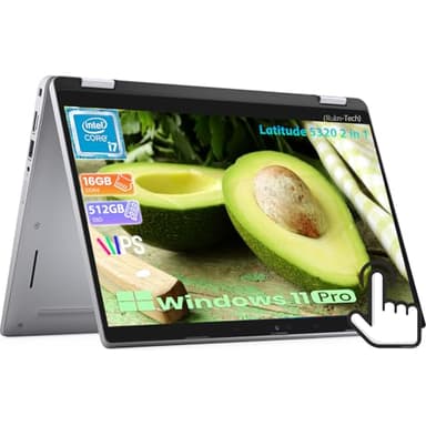 Dell Latitude 5320 2in1 Laptop i7 Win11 pro, FHD(1920x1080) i7 Laptop Touchscreen 5320 with Backlit Keyboard, Quad Core i7-11th, 16GB RAM, 512GB SSD(Renewed)