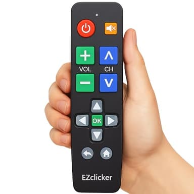 EZclicker LG TV Remote | Big Button TV Remote Control for All LG TV ONLY (Black) Simplified and Easy to Use (2xAAA Batteries not Included)