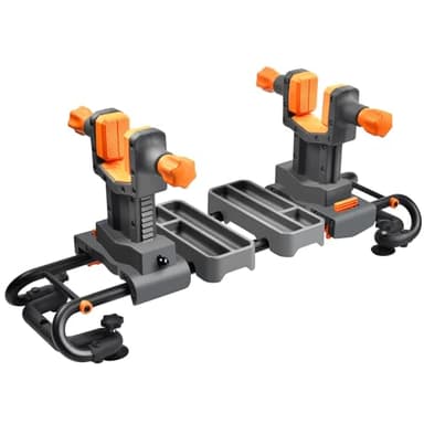 Fully Adjustable Gun Pliers Clean, Sight, and Maintain with Precision, Jagged Base Design for Max Stability, Non-Marring Rubber Pads Gun Holder for Maintenance, Cleaning - Grey