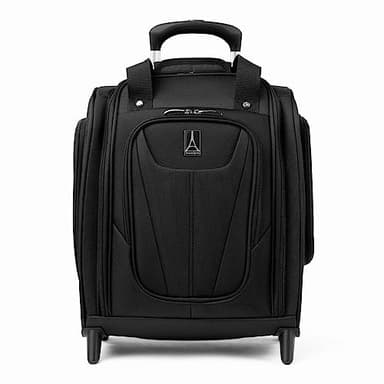 Travelpro Luggage Maxlite 5 Softside Lightweight Rolling Underseat Compact Carry on Upright 2 Wheel Bag, 15-Inch — Black