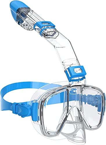 Bairuifu Half-face Snorke Mask, White Small