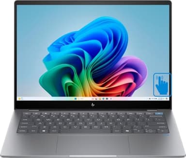 HP OmniBook X Business Laptop 14.0" Touchscreen IPS 2.2K Display (Snapdragon X Elite X1E-78-100, 16GB LPDDR5X, 1TB SSD, Qualcomm Adreno, Backlit KB, WiFi 6E, Webcam, Win 11 Home) (Renewed)