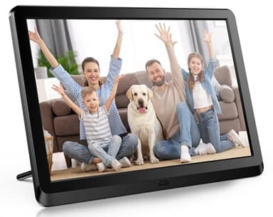 10 Inch Digital Picture Frame with IPS Screen, Smart Digital Photo Frames Electronic Picture Frame Slideshow with IPS Screen Remote Control Easy Setup and Share Photos Video for Friends and Family