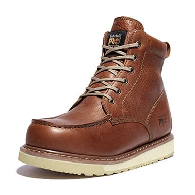 Timberland PRO Men's Pro Wedge 6 Inch Moc Soft Toe Industrial Work Boot, Brown-2024 New, 9.5