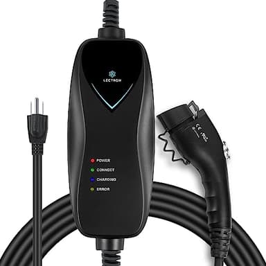Lectron Level 1 EV Charger - ETL Certified, 120V, 15 Amp, 16 ft Extension Cord & J1772 Cable - Portable Electric Car Charger for J1772 EVs and Plug-in Hybrid Vehicles