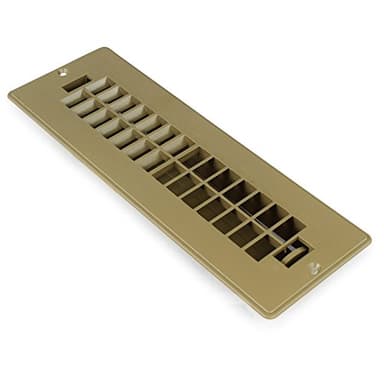 LeisureRV 10'' x 2'' Closeable Floor Register for RV Trailer Motorhome Fifth Wheel Heating (10x2 Dampered)
