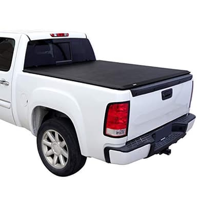 Amazon Basics Soft Roll-Up 6.5 feet Truck Bed Tonneau Cover for 2014-2019 Chevy Silverado, GMC Sierra 1500, 2015-2018 Silverado Sierra 2500 3500 HD, Fleetside