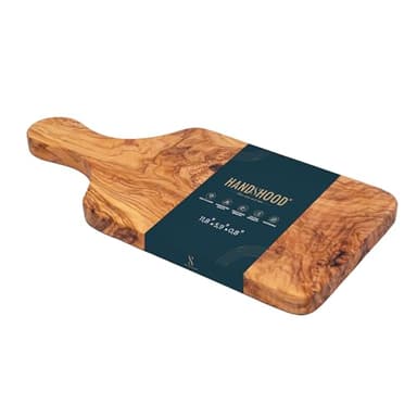 Handshood Olive Wood Cutting Board – Handmade Olivewood Charcuterie & Serving Board – Natural, Durable, Premium Kitchen & Gift Idea 11.8"