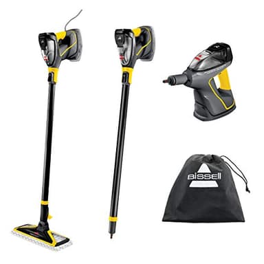 BISSELL Power Steamer Heavy Duty 3-in-1 Steam Mop and Handheld SteamShot for Indoor and Outdoor Use:Garage, Workshop, Auto, Boat, Recreational Vehicles; Windows,Outdoor Furniture and Decks,Black,2685A