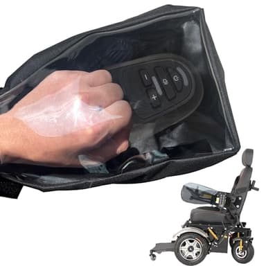 Power Wheelchair Joystick Protector Cover, Elderly Disabled Wheelchair Armrest Cover, Waterproof & Durable Oxford Cloth, Universal Electric Control Panel with Adjustable Strap