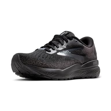 Brooks Women's Ghost 16 GTX Waterproof Neutral Running Shoe - Black/Black/Ebony - 7.5 Medium