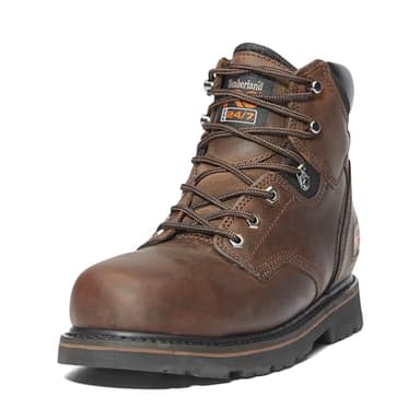 Timberland PRO Men's Pit Boss 6 Inch Steel Safety Toe Industrial Work Boot, Brown-2024 New, 11