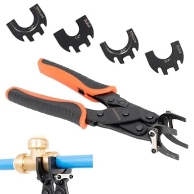 GIANNEER Push to Connect Removal Tool Disconnect Tongs for 1/2”, 3/4”, 1” Push Fitting Pex Removal Tool Improved Version