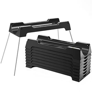 RV Sewer Hose Support,Sewer Hose Drain Support Kit,9 different heights Works Over Uneven Terrain For Increased Drainage,Adapts to a 10ft,15ft or 20ft Sewer Hose Kit,Black-20Ft