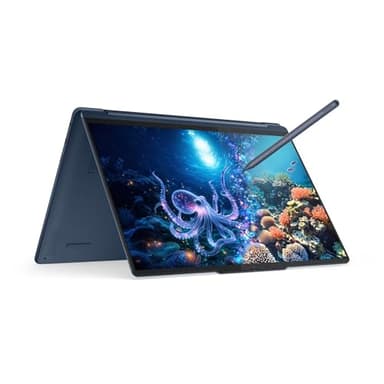 Lenovo Yoga 9i 2-in-1 Aura Edition Laptop with Intel Core Ultra 7 258V Processor,14” 2.8K 1,100 nits(HDR) OLED, Touchscreen Display, 32GB LPDDR5X-8533MT/s Memory, 1TB SSD, Wi-Fi 7, Pen, and Win 11 Pro