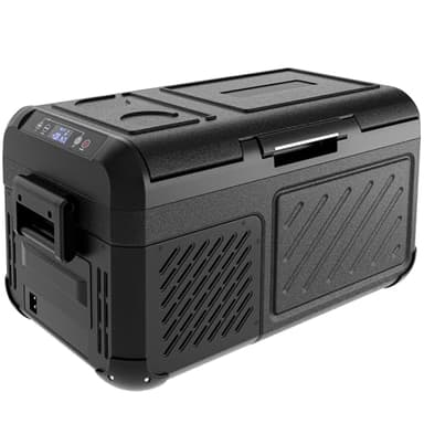 EUHOMY 12 Volt Refrigerator, 19 QT(18 L) Portable Freezer, Electric Cooler -4℉~68℉, 12V Car Fridge Reversible Door, Portable Freezer 12/24V DC & 100-240V AC for Camping, Truck, Travel