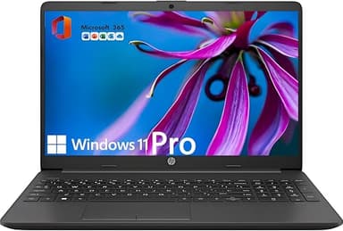 HP 15.6" FHD Laptop Computer Student and Business • The New Version for Everyday Use • AMD Dual-Core Silver CPU • 8GB RAM • 256GB PCIe • Type-C • RJ-45 • 1Yr Office 365 • Windows 11 Pro