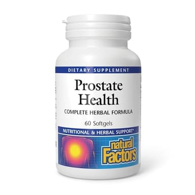 Natural Factors, Prostate Health Formula, Herbal Support for a Healthy Prostate with Saw Palmetto and Turmeric, 60 softgel (60 servings)