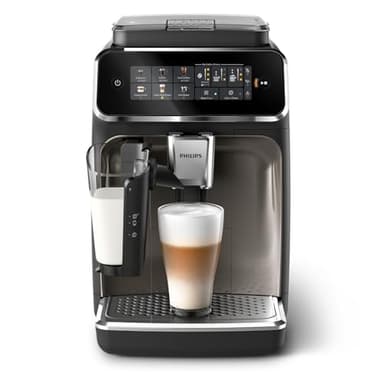 Philips 3300 Series Fully Automatic Espresso Machine with LatteGo Milk Frother, Black