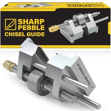 Sharp Pebble Honing Guide - Chisel & Plane Sharpening Jig - Fits Chisels 0.25' to 1.96', Fits Planer Blades 1.41' to 3.22'