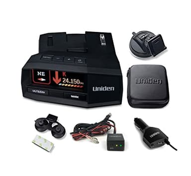 Uniden R8W Flagship Extreme Long Range Laser/Radar Detector + Uniden Smart Hardwire Kit RDA-HDWKT with Mute Button and LED Alert.