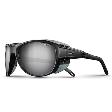 Julbo Explorer 2 Mountain Sunglasses - Black Matte/Grey Frame - Brown w/Silver Mirror Lens (Spectron 4)