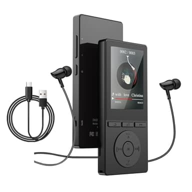 64GB MP3 Player with Bluetooth 5.3, Music Player with HiFi Sound for Sports Runners, 2.4" Screen MP3 Player Built in HD Speaker Voice Recorder FM Radio E-Book, Expanded Up to 128GB, Earphone Included