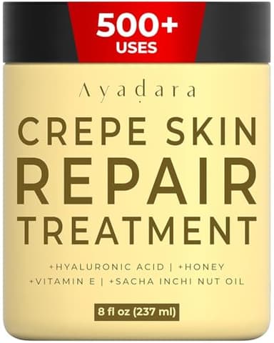 AYADARA Crepey Skin Repair cream 8oz, Firming Lotion for Loose Skin, Crepe Corrector Collagen Cream for Body Tightening, Wrinkle Cream for Face, Neck, Arms and Legs, 500+ Uses