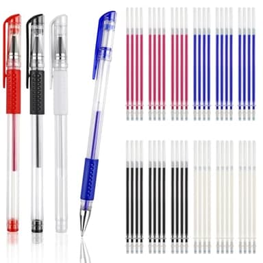 COIDEA 8 Pcs Heat Erasable Pens for Fabric with 64 Refills, Fabric Marking Pens for Sewing, Quilting, Embroidery, Dressmaking, Tailors Sewing Chalk Pencils