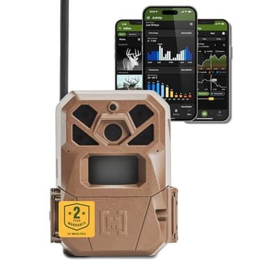 Moultrie Edge 2 Cellular Trail Camera - Auto Connect Nationwide 4G LTE - On Demand 36MP Photo - 1080P Video with HD Audio - 100 Ft Detection Range - Low Glow Flash