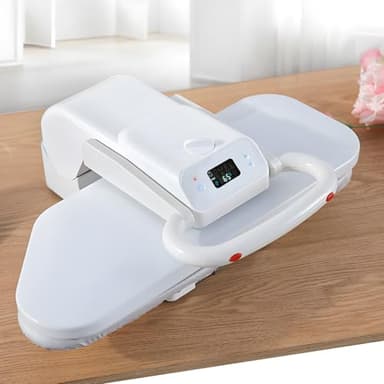 1200W Large Steam Press Machine with LED Screen, 20”x 8” Clothes Press Machine for Home Business, Digital Steam Press for Clothes, 5 Temperature Settings for All Fabrics and Steam Burst