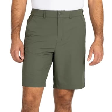 Gerry Men’s Elastic Waistband UPF 30+ Tech Short (Green, 40)