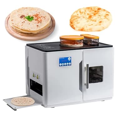 UILMLIO Electric Tortilla Making Machine, Automatic Roti Maker, Adjustable Baking Degree, Touch Control Screen, for Chapati, Flour Tortilla, for Restaurants, Factories