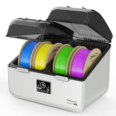 Creality Space Pi X4L Filament Dryer, 4 Spools 3D Printer Filament Dehydrator with Dual Independent Heating Chambers, 75°C High Temp & Smart Drying Box, Moisture-Proof Storage for PLA,PETG,TPU,ABS,etc