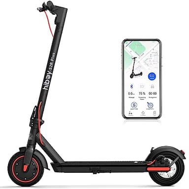 Hiboy S2R Plus Electric Scooter, Upgraded Detachable Battery, 9" Pneumatic Tires, 350W Motor - Max 22 Miles & 19 MPH Portable Folding Commuter E-Scooter for Adults - Dual Brakes with Split Wheels