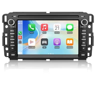 Car Radio Stereo for Chevrolet Silverado GMC Sierra Yukon 2007-2013 Android 13 CarPlay Android Auto GPS Navigation Bluetooth FM 7-inch Screen Head Unit