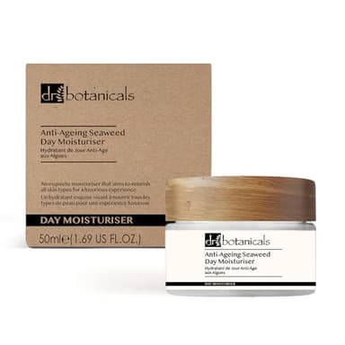 Dr Botanicals Anti-Ageing Seaweed Day Moisturiser 50ml | Dive into Youthful Vitality, Improves Wrinkle and Fine Lines | Rejuvenating Skincare Marvel