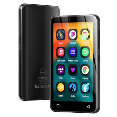 innioasis 80GB MP3 Player with Bluetooth and WiFi, MP3 Player for Kids with Spotify, Spotify Kids, Pandora, Audible, 4.0" Touch Screen Music Player with Parental Controls, Up to 1TB (Gray)