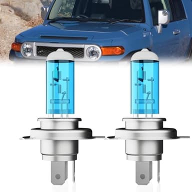 LECCIBUB Headlight Bulbs Compatible With Toyota FJ cruiser 2007-2014, 9003 High Low Beam Headlights Halogen Light Bulb, Super Bright 6000K White, Plug and Play, Pack of 2