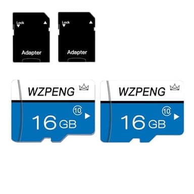 16GB Micro Sd Card Class 10 Memory Card with sd Adapter Fast Speed TF Card for Tablet/Mobile Phone/Camera/Car Audio-2PCS